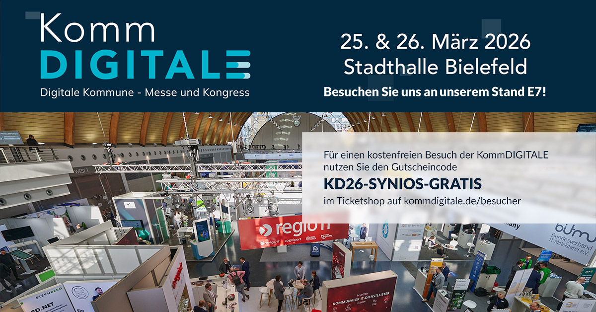 Besuchen Sie uns suf unserem Stand E7, auf der KommDIGITALE, am 25. – 26.03.2026